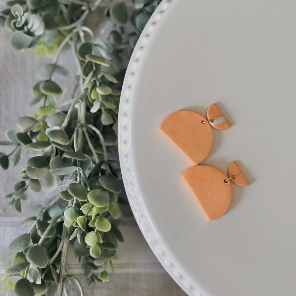 Clay drop earrings